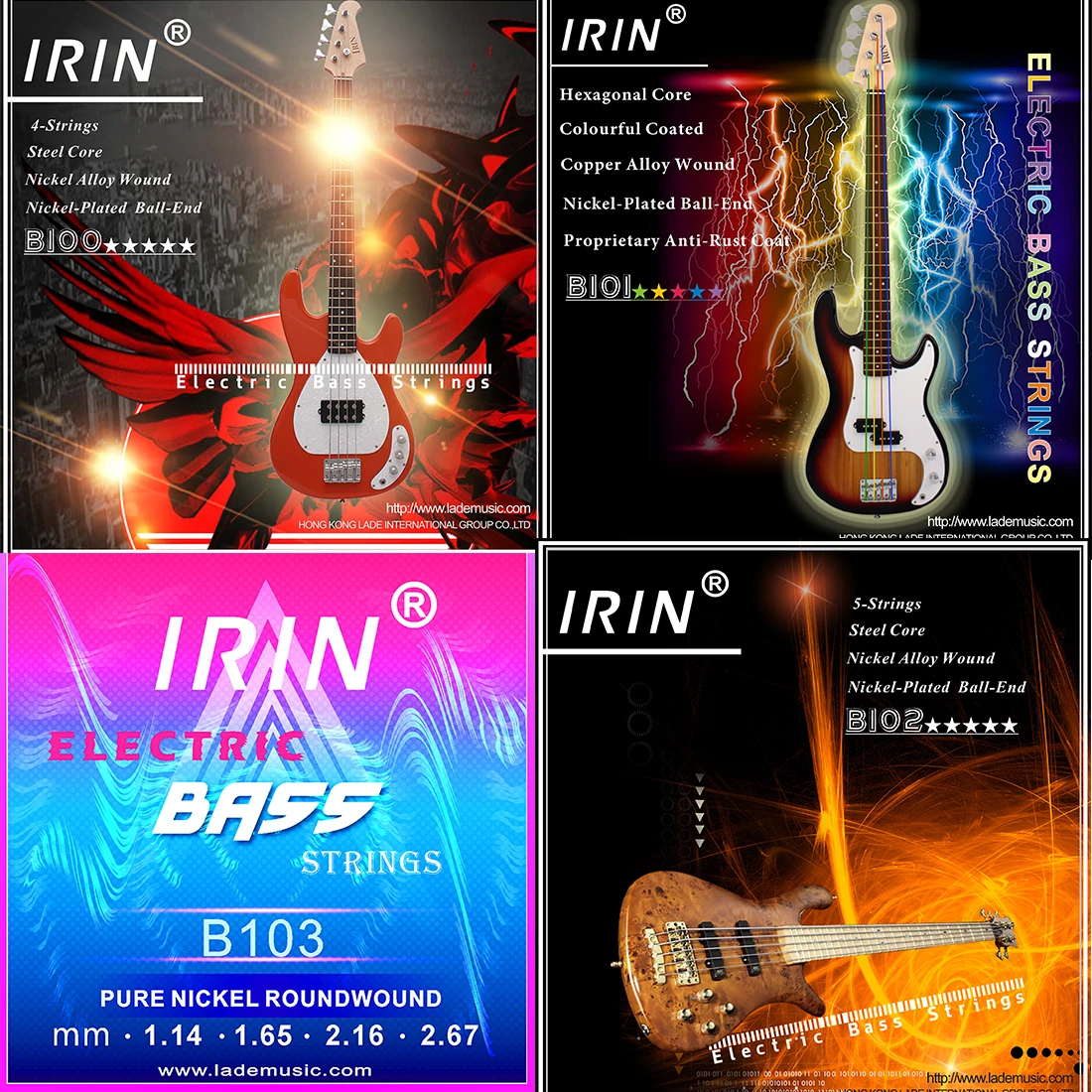Musical Instrument Strings - IRIN Electric Bass Strings Professional Stringed