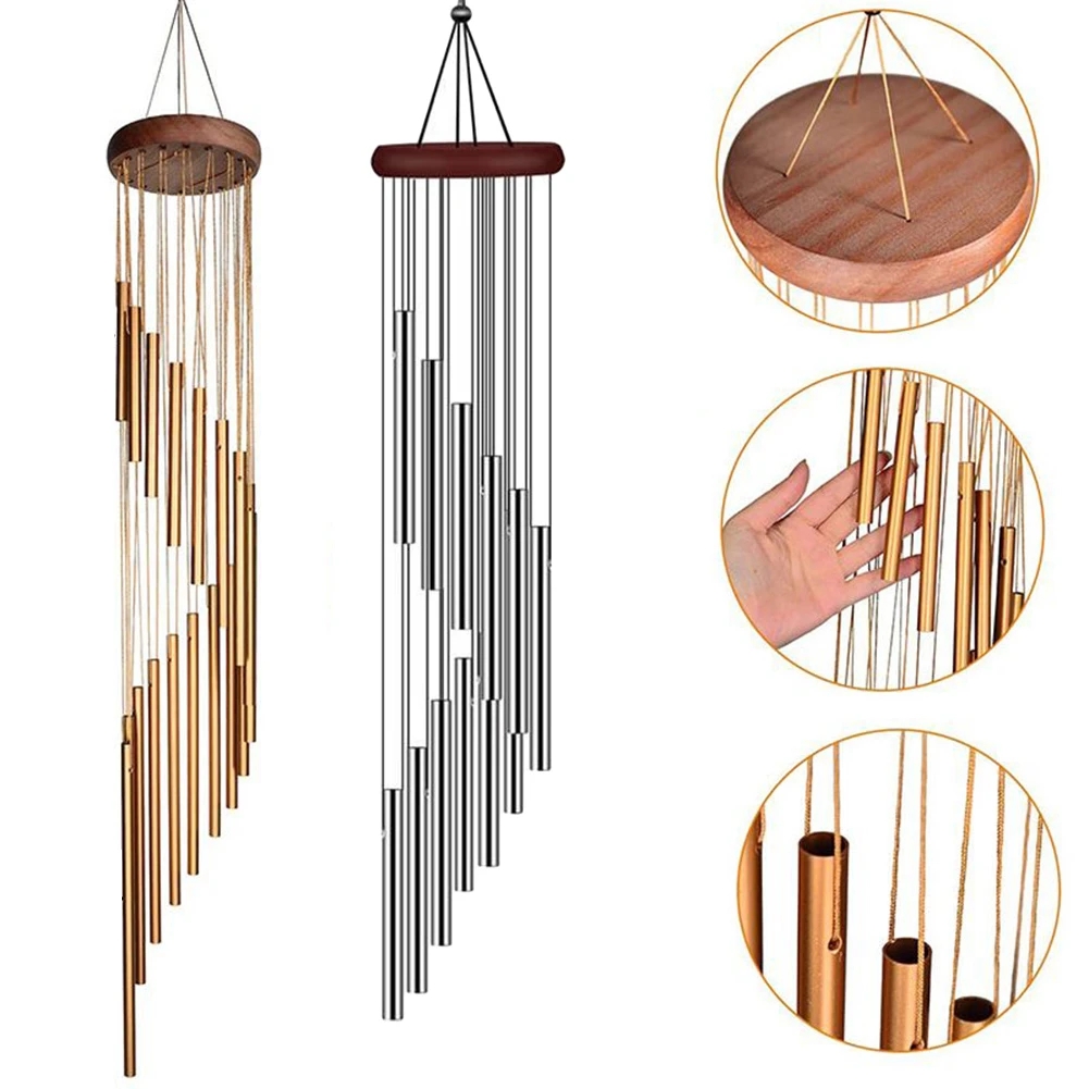 Wind Chime Tubular - 1piece 12 Tubes Aluminum Alloy Wind