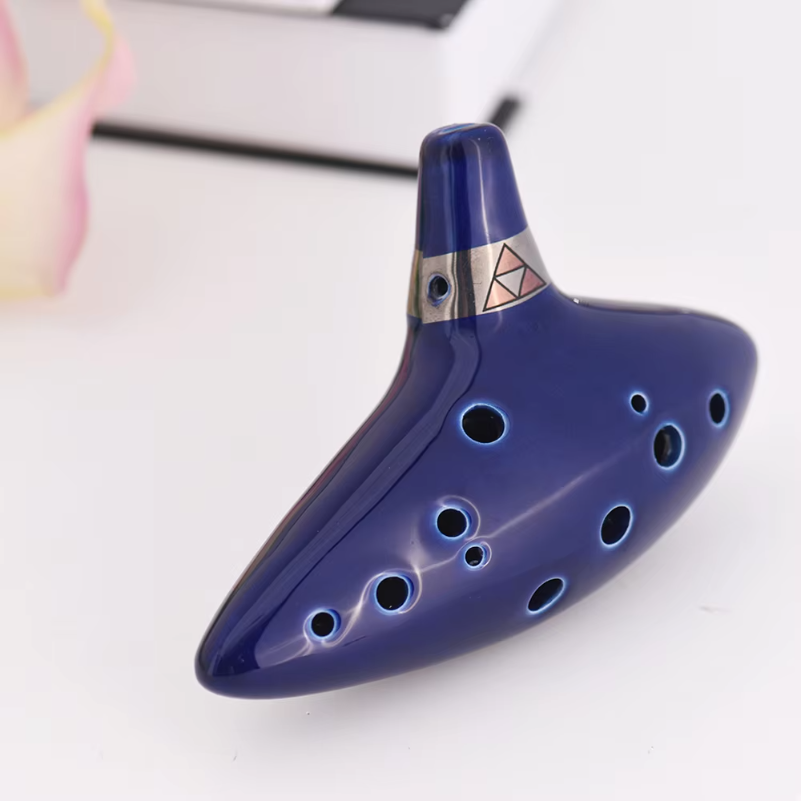 12 Hole Ocarina Ceramic Alto C - Song With Musical Instrument review and price