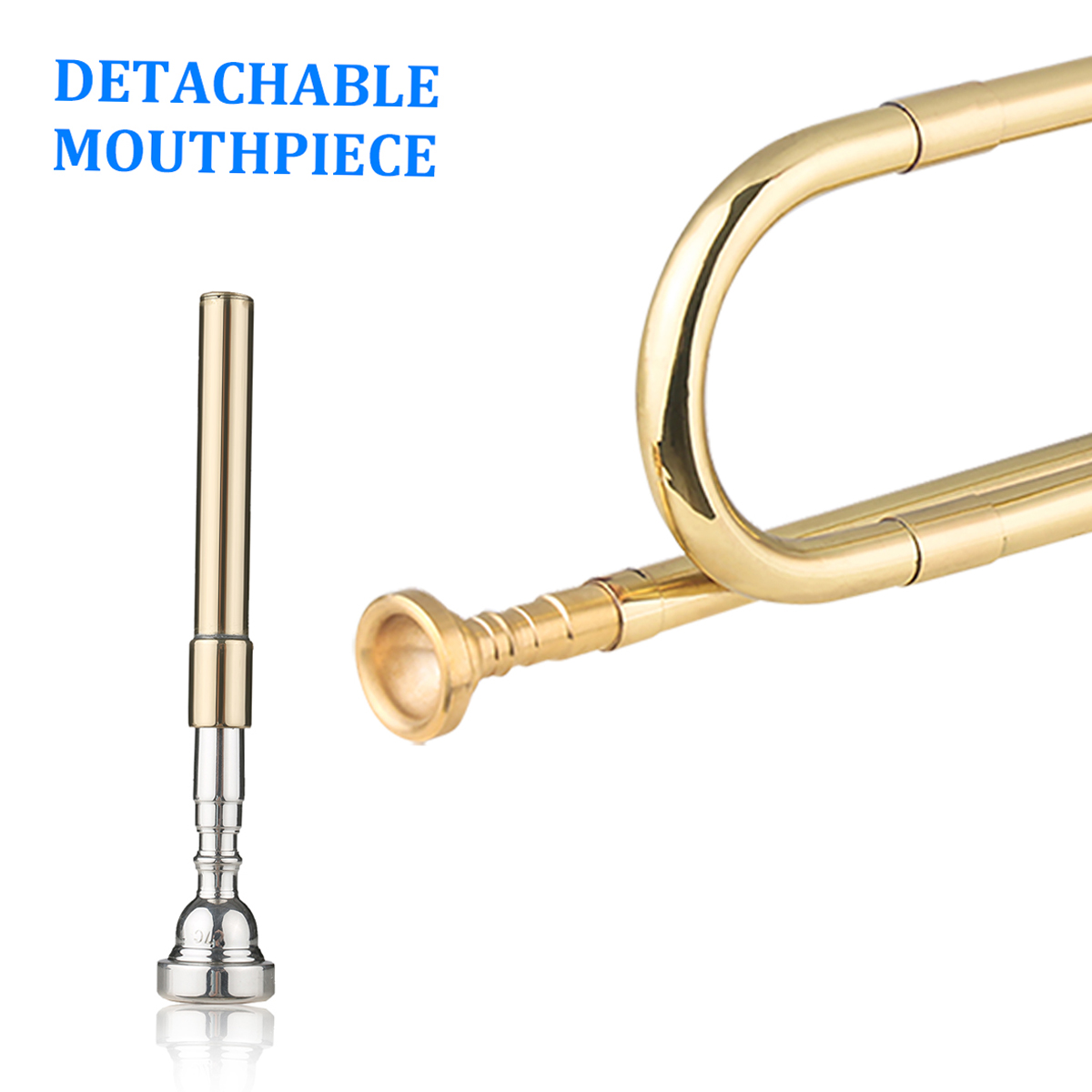 Brass C Bugle Call Gold-Plated - Musical Instrument Cornet review and price