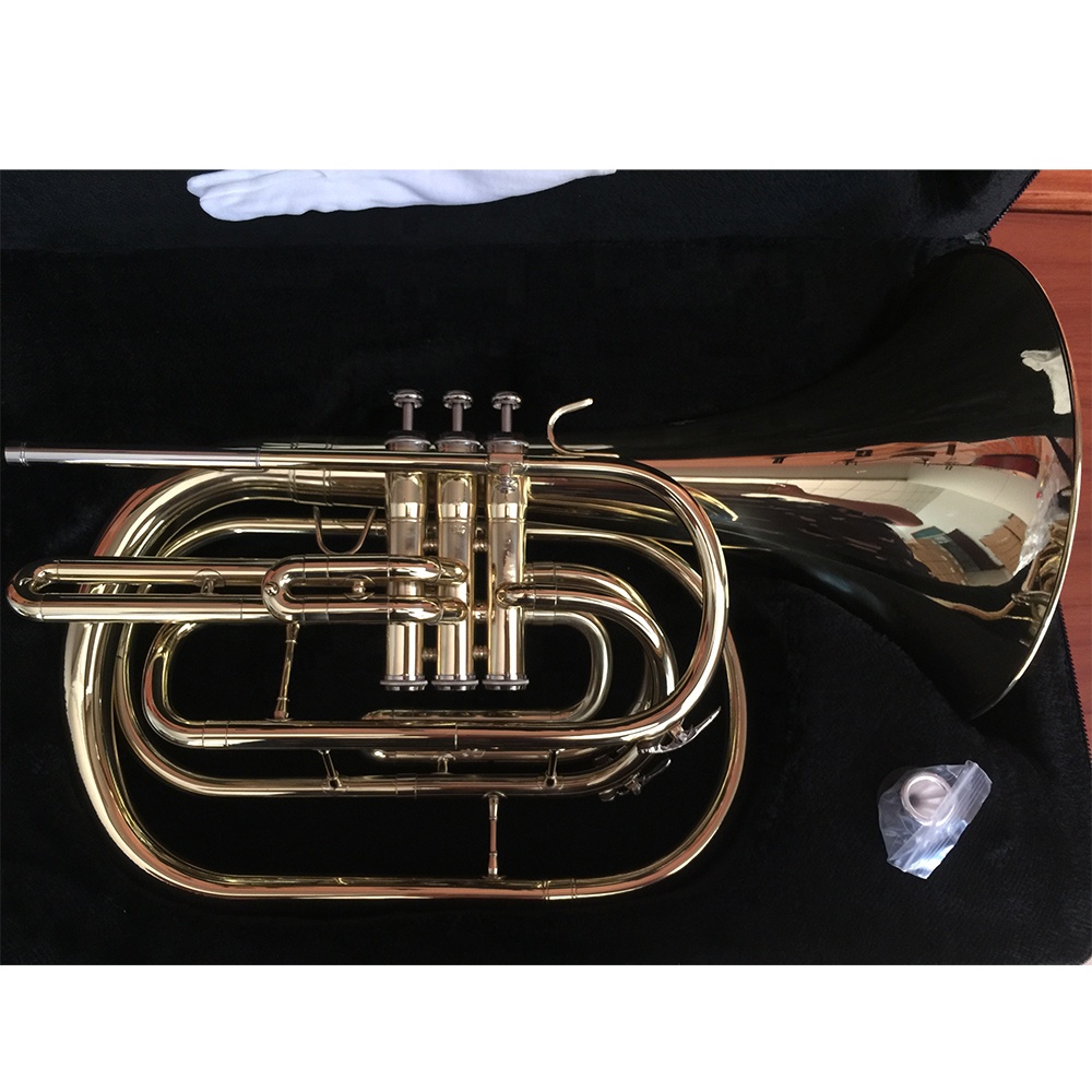 Bb Gold‑Lacquered Marching Fre - Musical Instrument Horn review and price