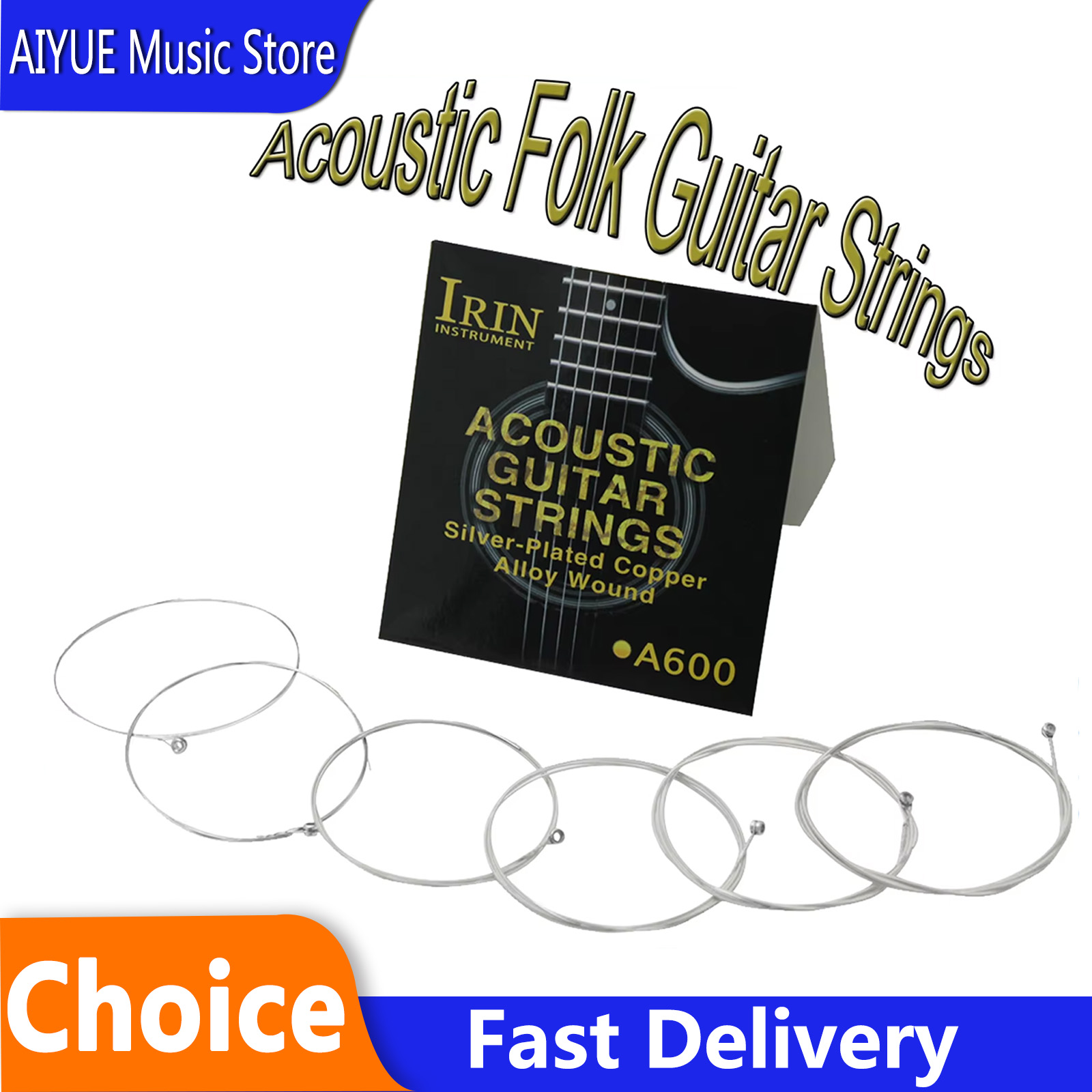IRIN A600 Acoustic Folk Guitar - Musical Instrument Strings review and price