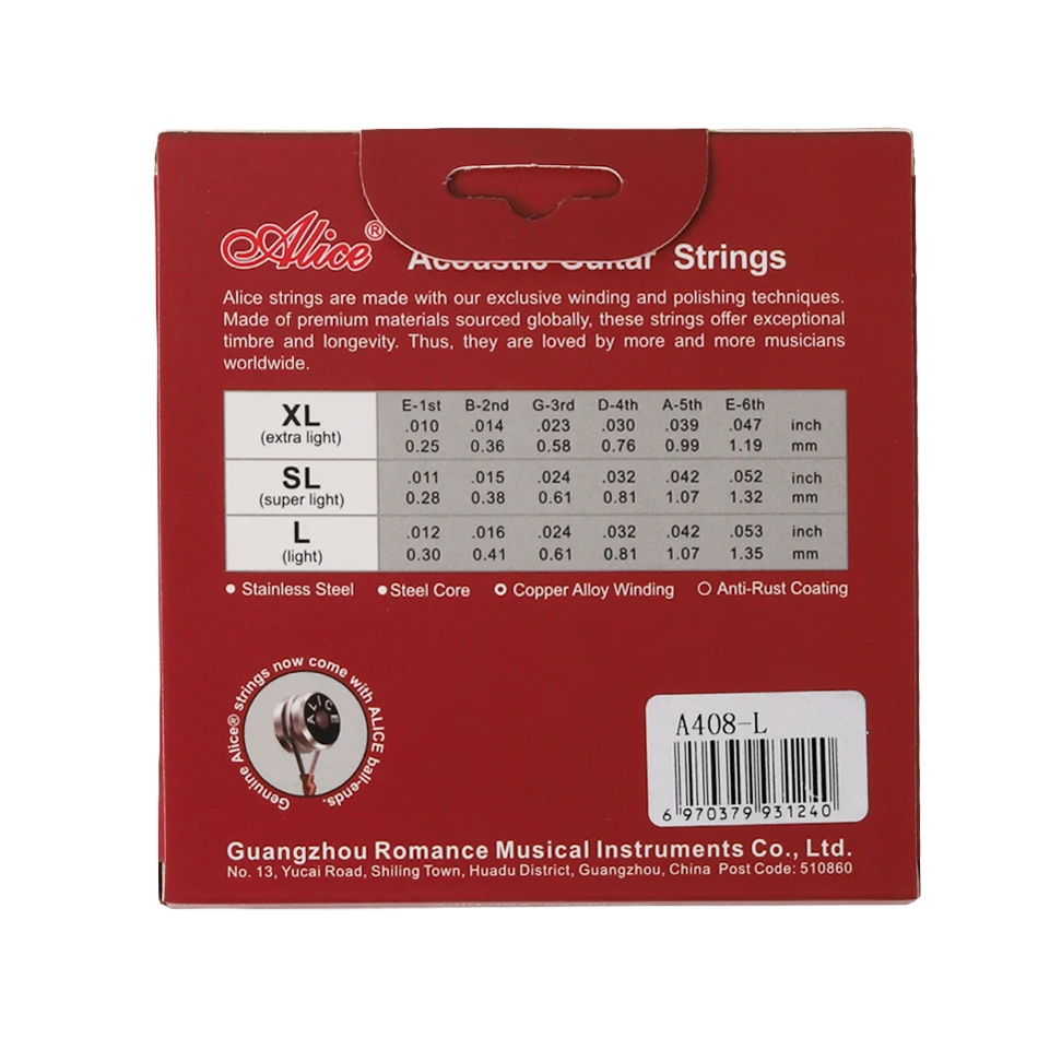 Alice A408  Full set Acoustic  - Musical Instrument Strings review and price