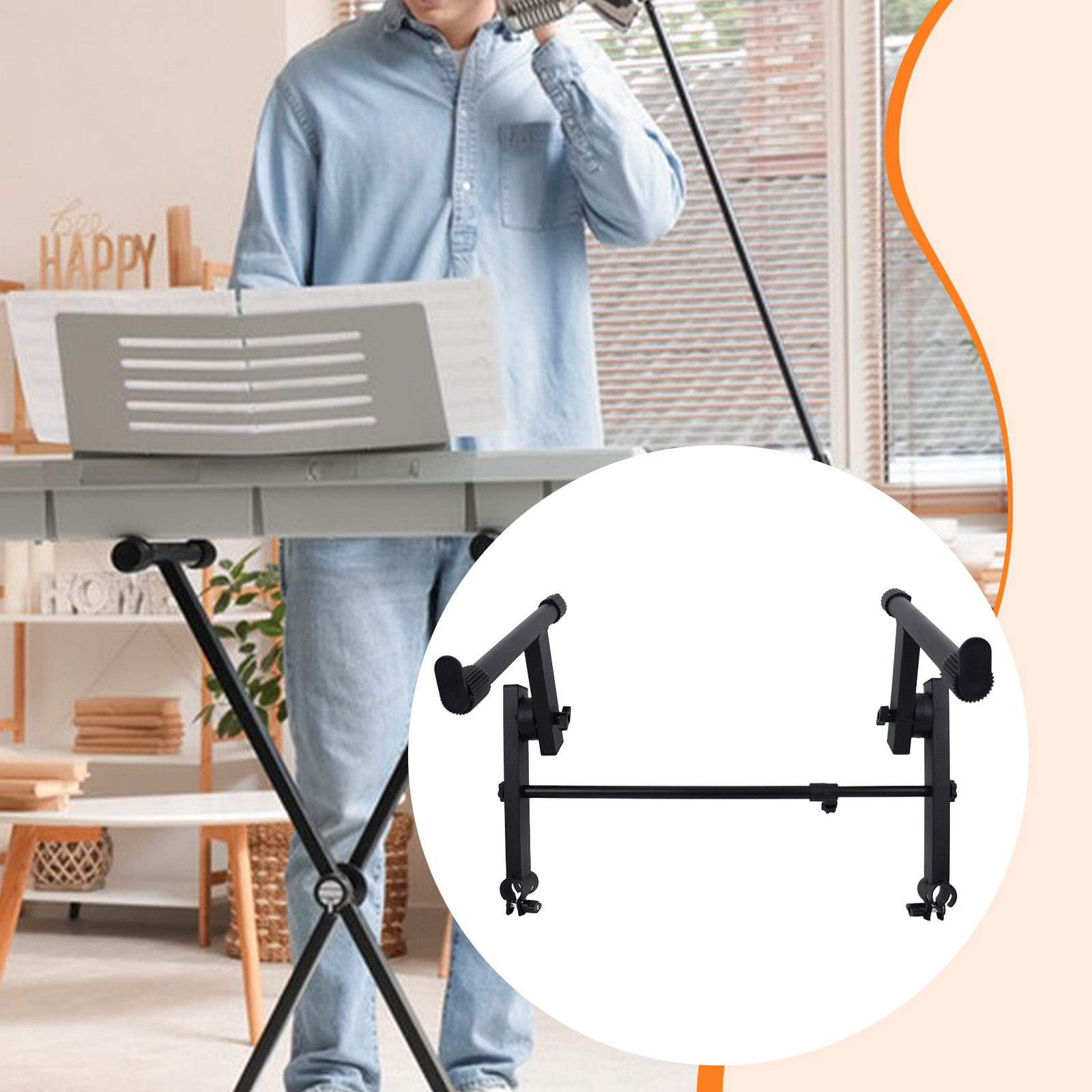 Metal Electric Piano Rack 2 Ti - Musical Instruments Names review and price