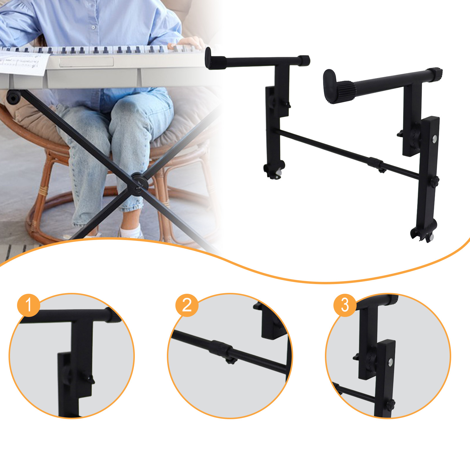 Metal Electric Piano Rack 2 Ti - Musical Instruments Names review and price