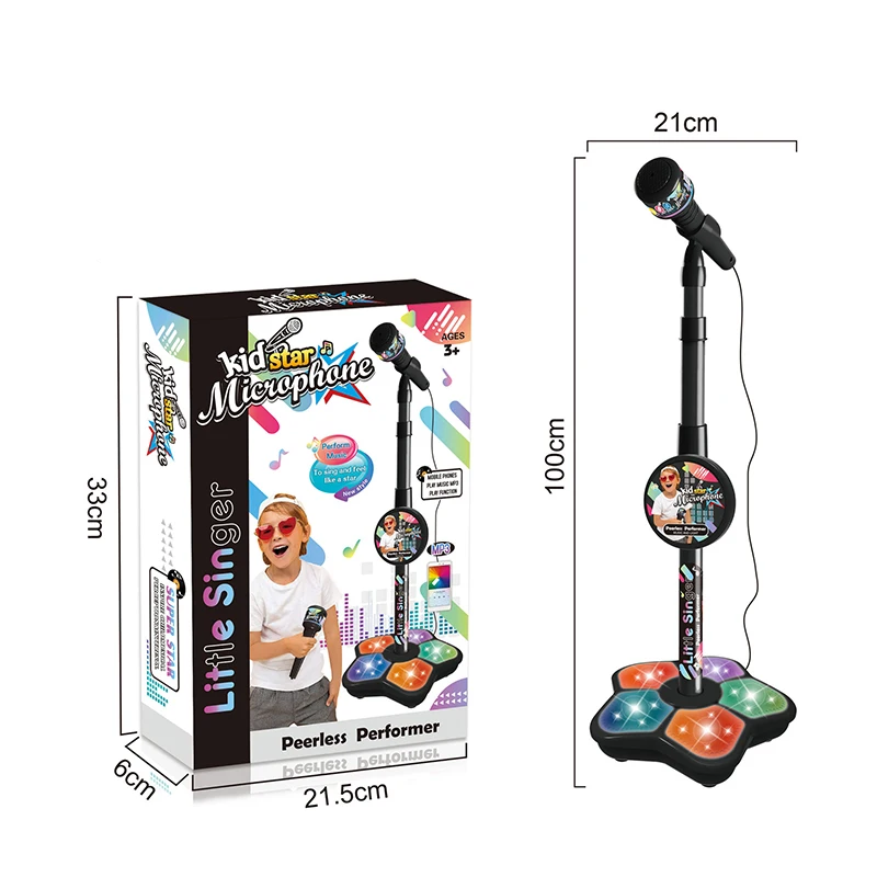 Kids Microphone with Stand Kar - Song With Musical Instrument review and price