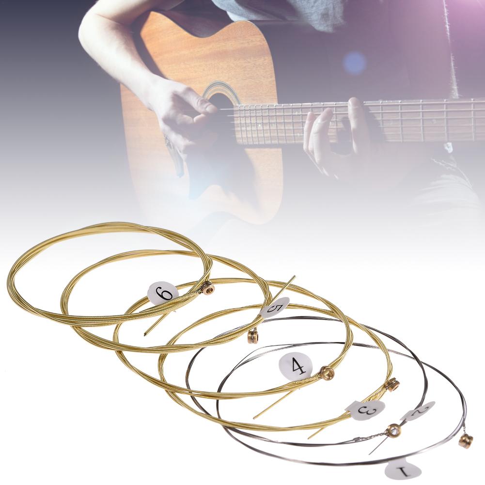 6pcs/set Universal Acoustic Gu - Musical Instrument Strings review and price
