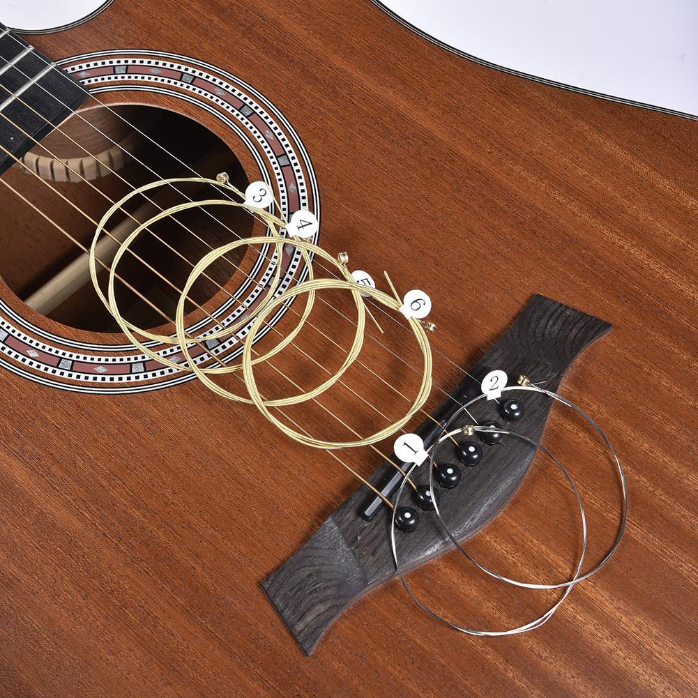 6pcs/set Universal Acoustic Gu - Musical Instrument Strings review and price