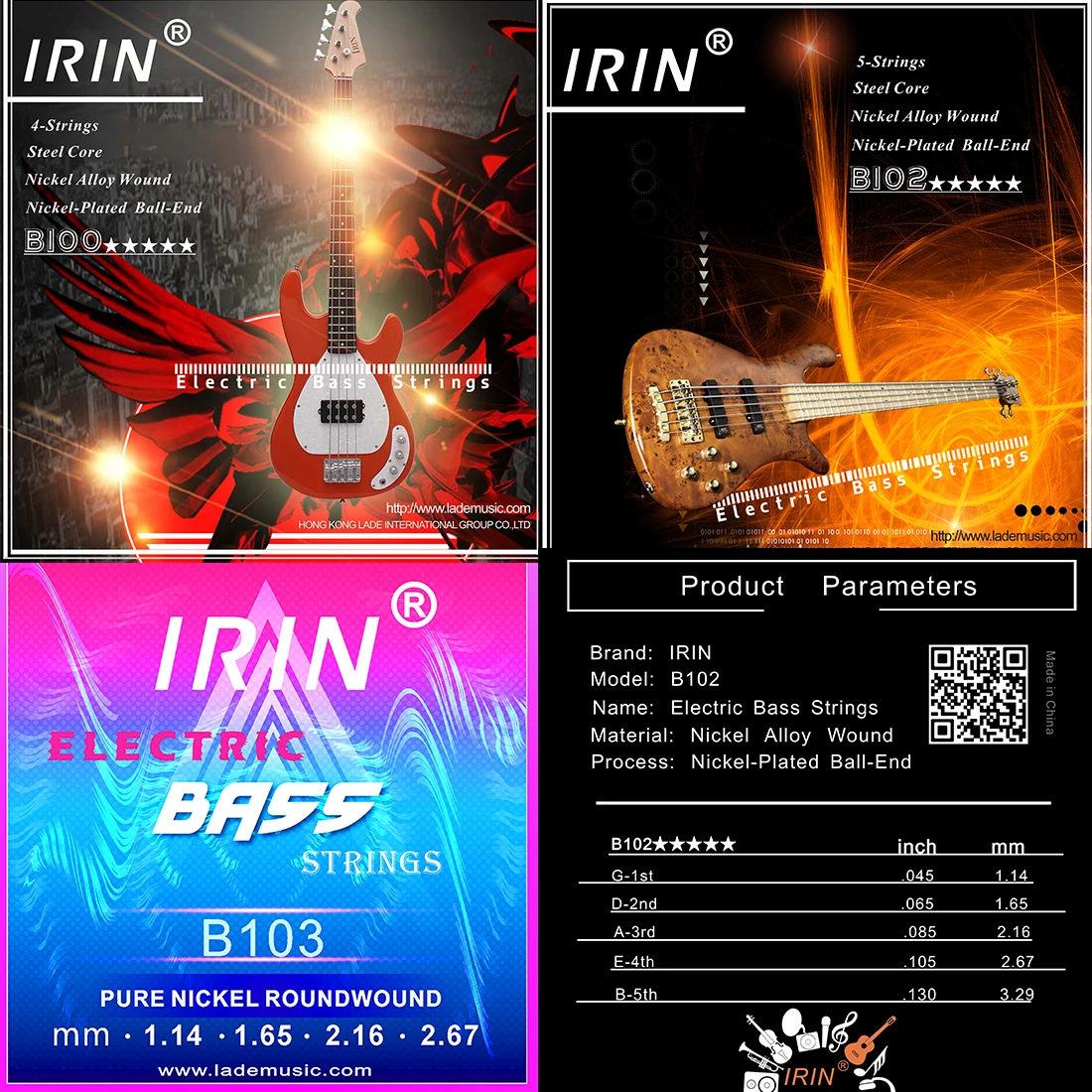 IRIN Electric Bass Strings Pro - Musical Instrument Strings review and price
