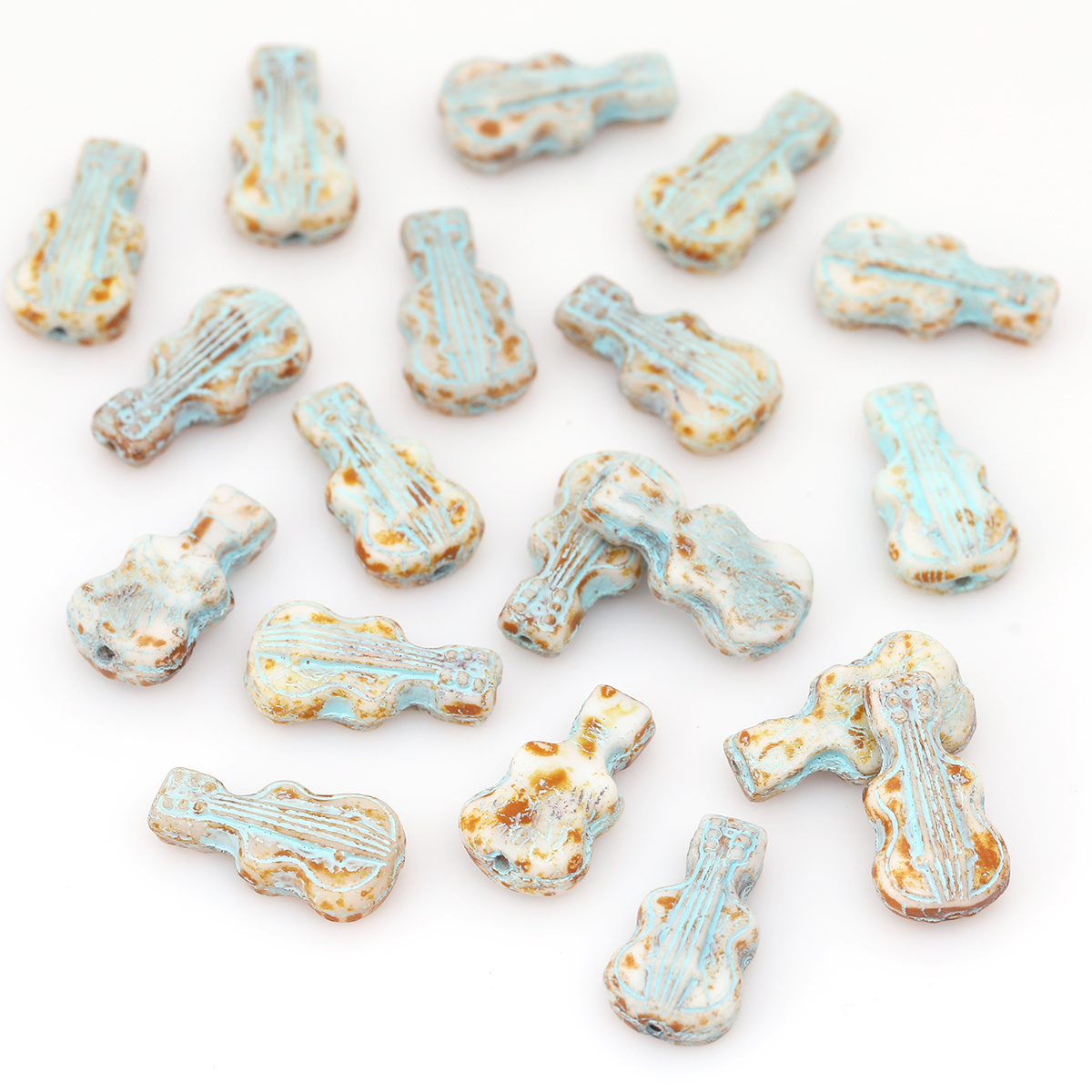 5pcs/10pcs Vintage Crackle Vio - Musical Instrument Glass review and price