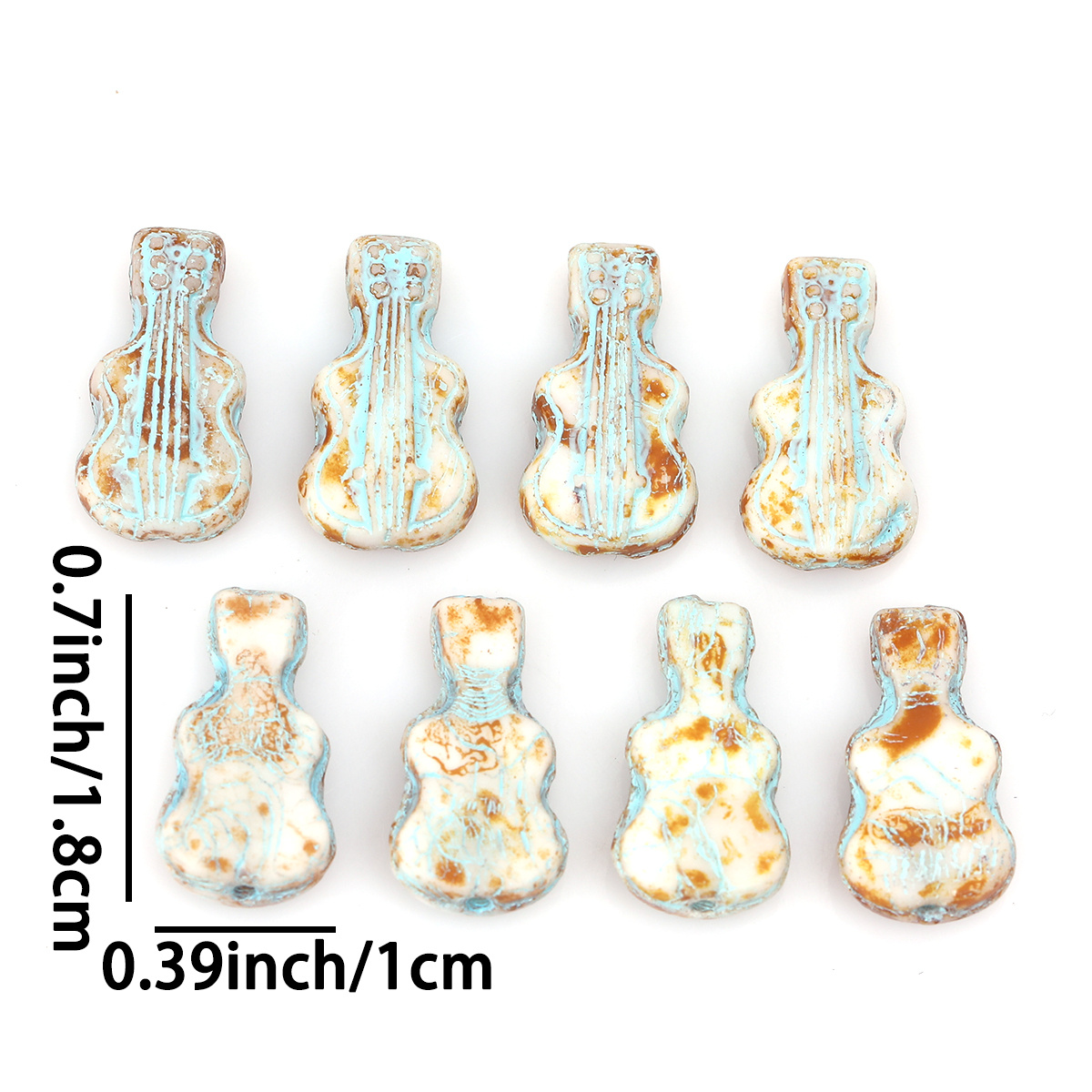 5pcs/10pcs Vintage Crackle Vio - Musical Instrument Glass review and price