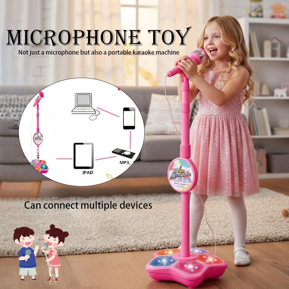 Kids Microphone with Stand Kar - Song With Musical Instrument review and price